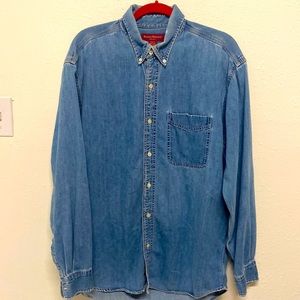 Not for sale 90s Banana republic blue long sleeve button down denim shirt